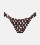 Faithfull Andez gathered polka-dot bikini bottoms