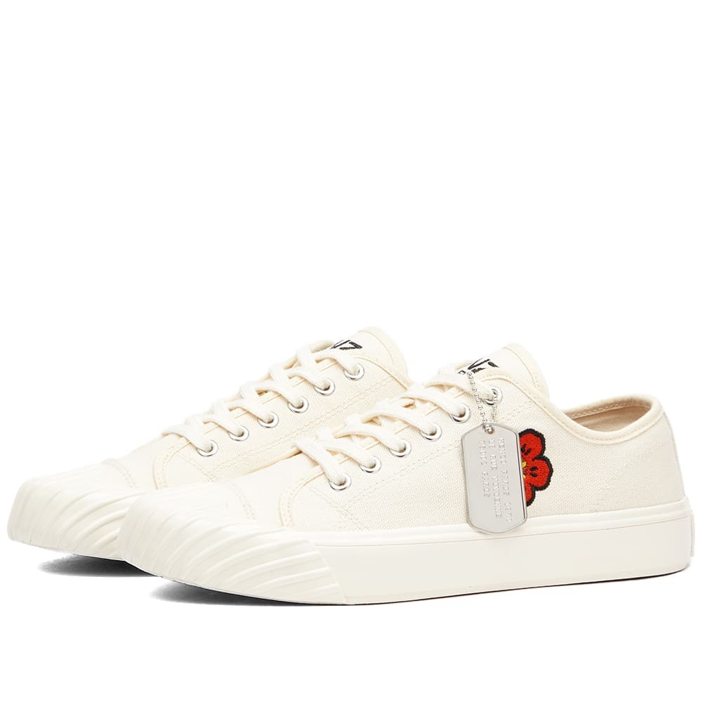 Kenzo White Velcro Kourt Scratch Sneakers - ShopStyle