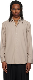 SOSHIOTSUKI Beige Rayon Oversized Shirt