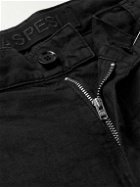 Aspesi - Straight-Leg Linen Trousers - Black