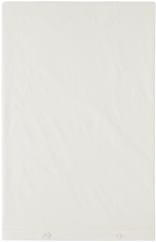 Photo: Tekla White Percale Duvet Cover, King