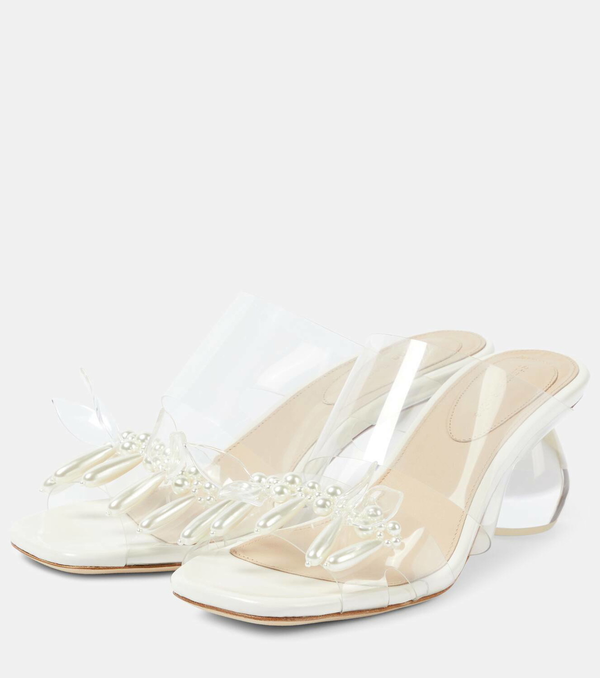 Simone Rocha Faux pearl PVC mules