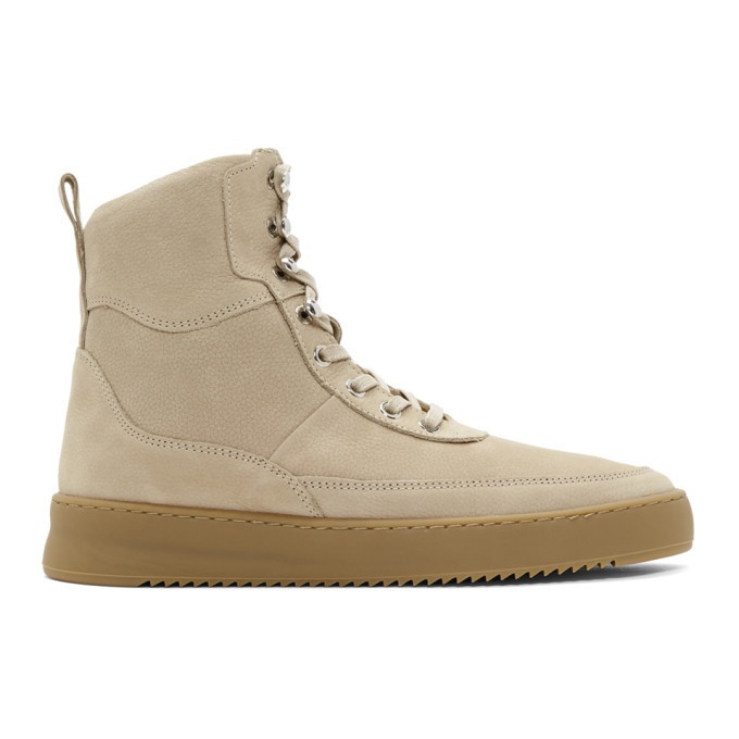 Photo: Filling Pieces Beige Andes Evora High-Top Sneakers