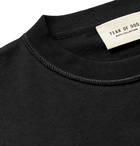 Fear of God - Logo-Print Cotton-Jersey T-Shirt - Black