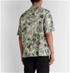 Sasquatchfabrix. - Norihagashi Camp-Collar Printed Cotton Shirt - Green
