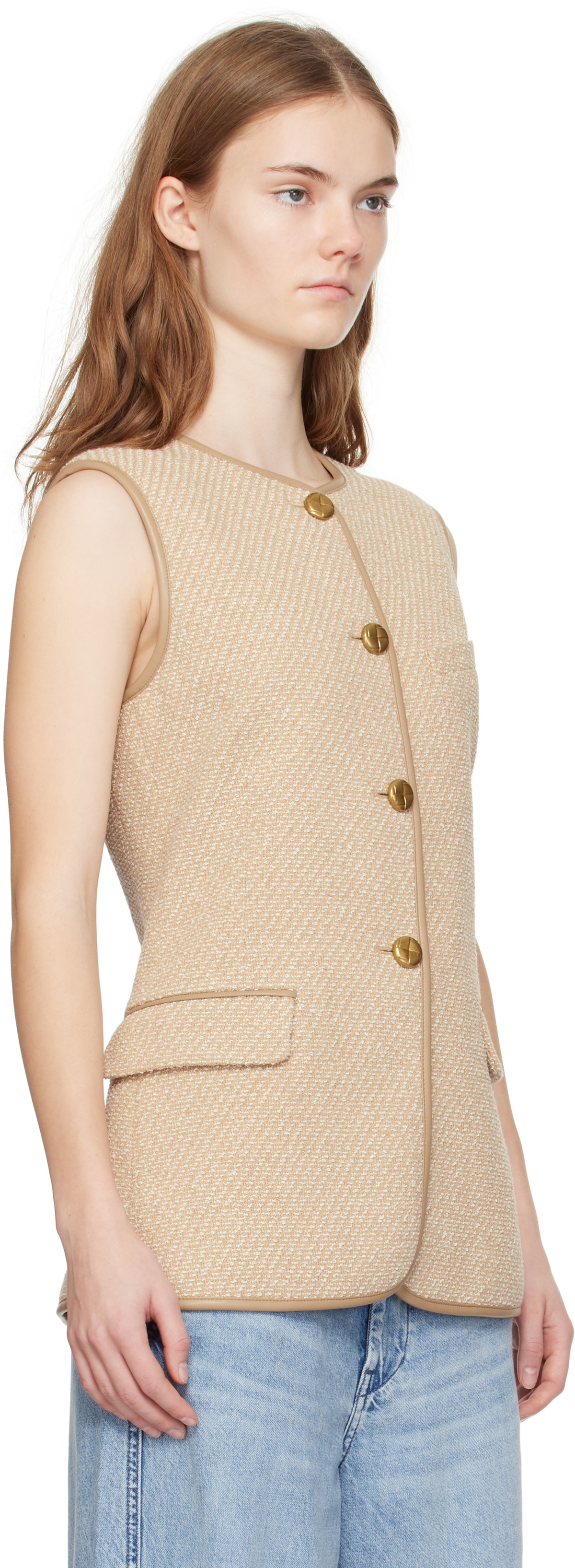 rag & bone Beige Bartlet Vest