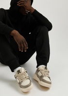 Represent Studio Panelled Leather Sneakers Beige