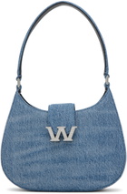 Alexander Wang Indigo Small W Legacy Denim Shoulder Bag