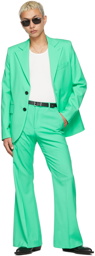 LU'U DAN SSENSE Exclusive Green 70's Bellbottom Trousers