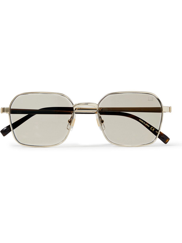 Photo: Dunhill - Square-Frame Gold-Tone Optical Glasses