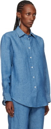 Róhe Blue Classic Chambray Shirt