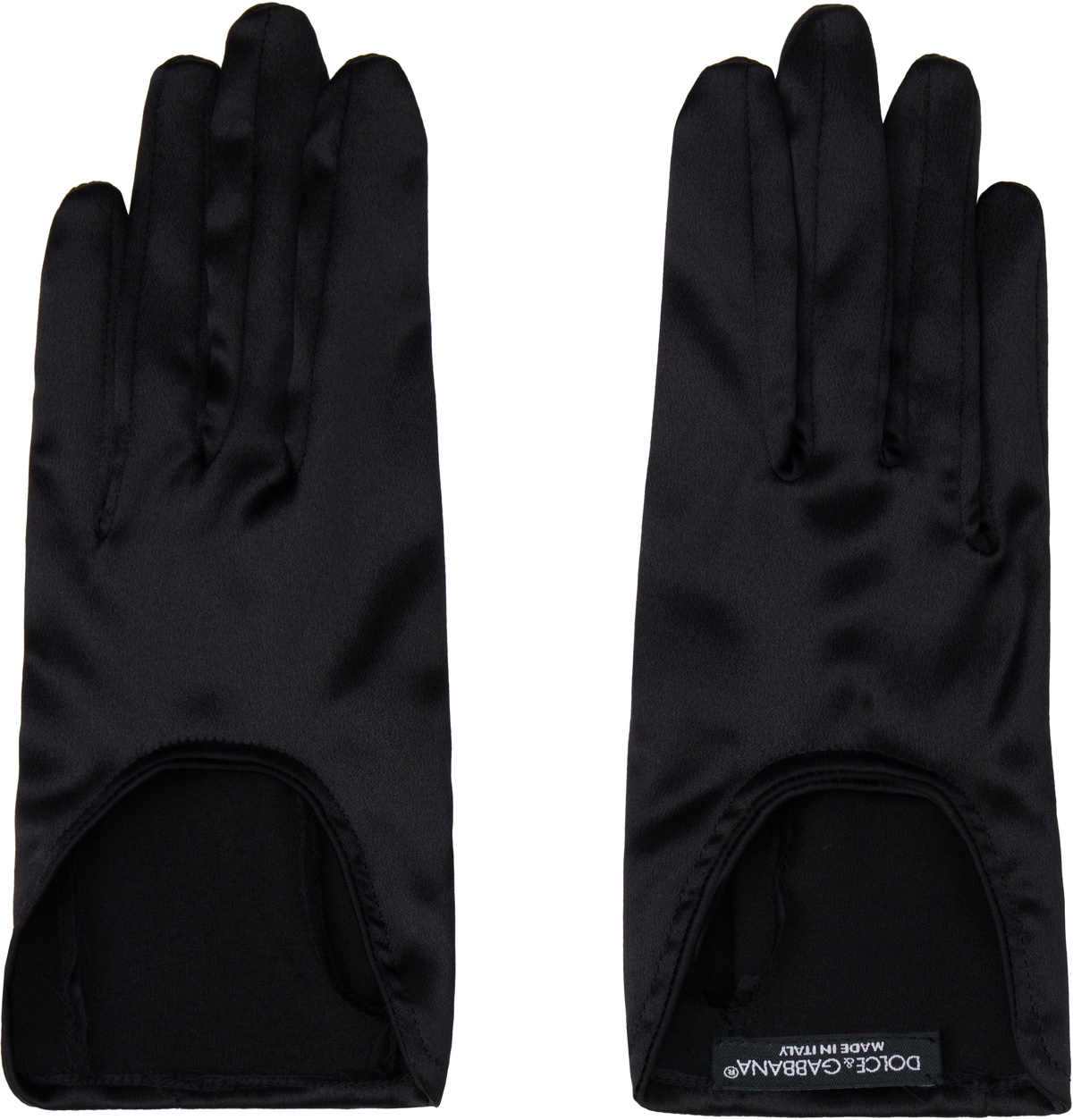 手袋 DOLCE & GABBANA Woman Gloves Black FX00KTJAWZ9 N0000 Dolce & Gabbana Black Short Gloves Dolce & Gabbana