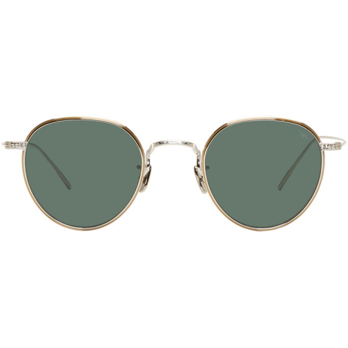 Photo: Eyevan 7285 Silver and Green Model 539 Sunglasses 