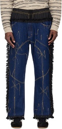 SC103 SSENSE Exclusive Indigo Jeans