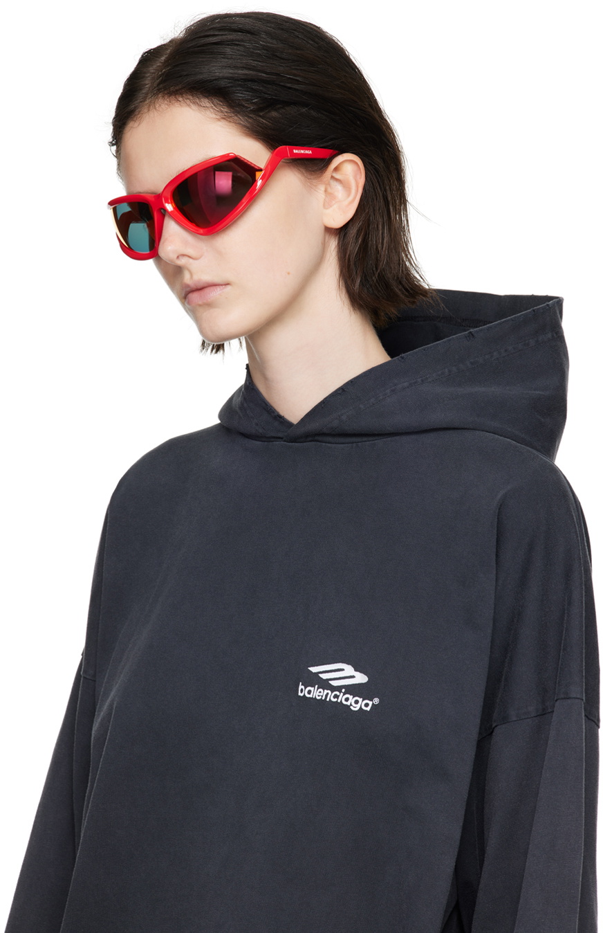 【BALENCIAGA】 SIDE XPANDER Side Xpander Cat sunglasses in black - Balenciaga | Mytheresa