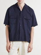 Kaptain Sunshine - Cotton and Silk-Blend Shirt - Blue