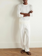 Caruso - Wool, Silk and Cashmere-Blend Sweater - White