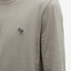 Paul Smith Men's Long Sleeve Zebra Logo T-Shirt in Olive