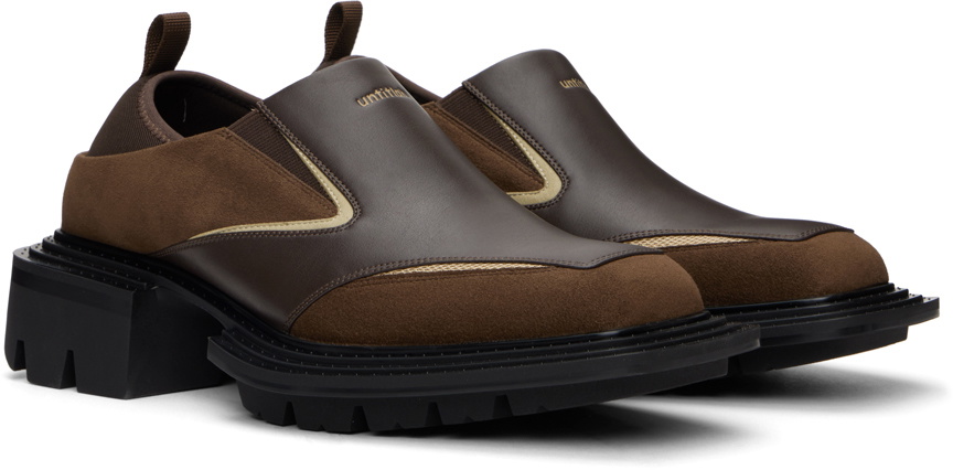 untitlab® Brown Reel Sponge Loafers