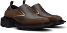 untitlab® Brown Reel Sponge Loafers
