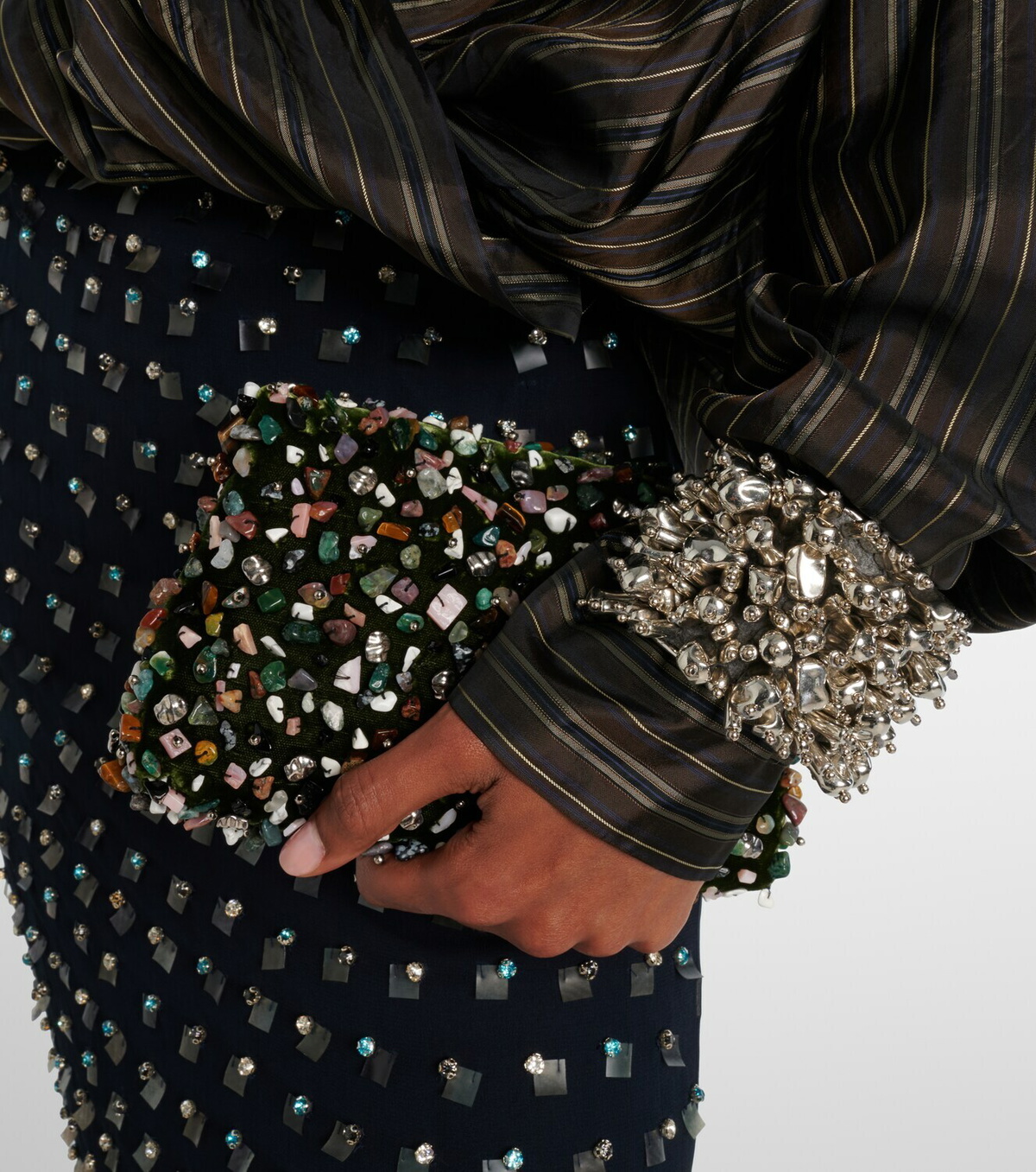 Dries Van Noten Embellished cuff bracelet
