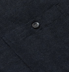 RICHARD JAMES - Button-Down Collar Brushed Cotton-Flannel Shirt - Blue