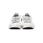 Golden Goose White and Silver Superstar Sneakers