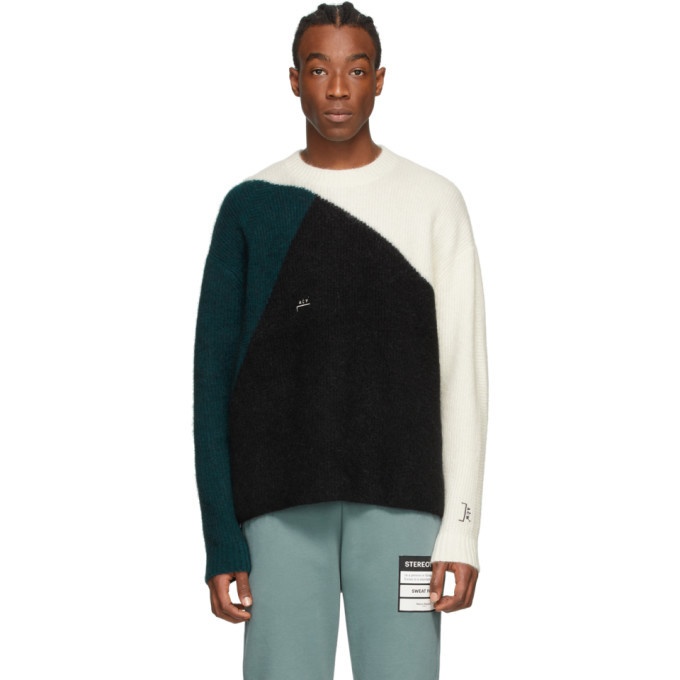 Photo: A-Cold-Wall* Off-White Colorblocked Rib Sweater