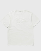 Maison Kitsune Contour Fox Patch Relaxed Tee Shirt White - Mens - Shortsleeves
