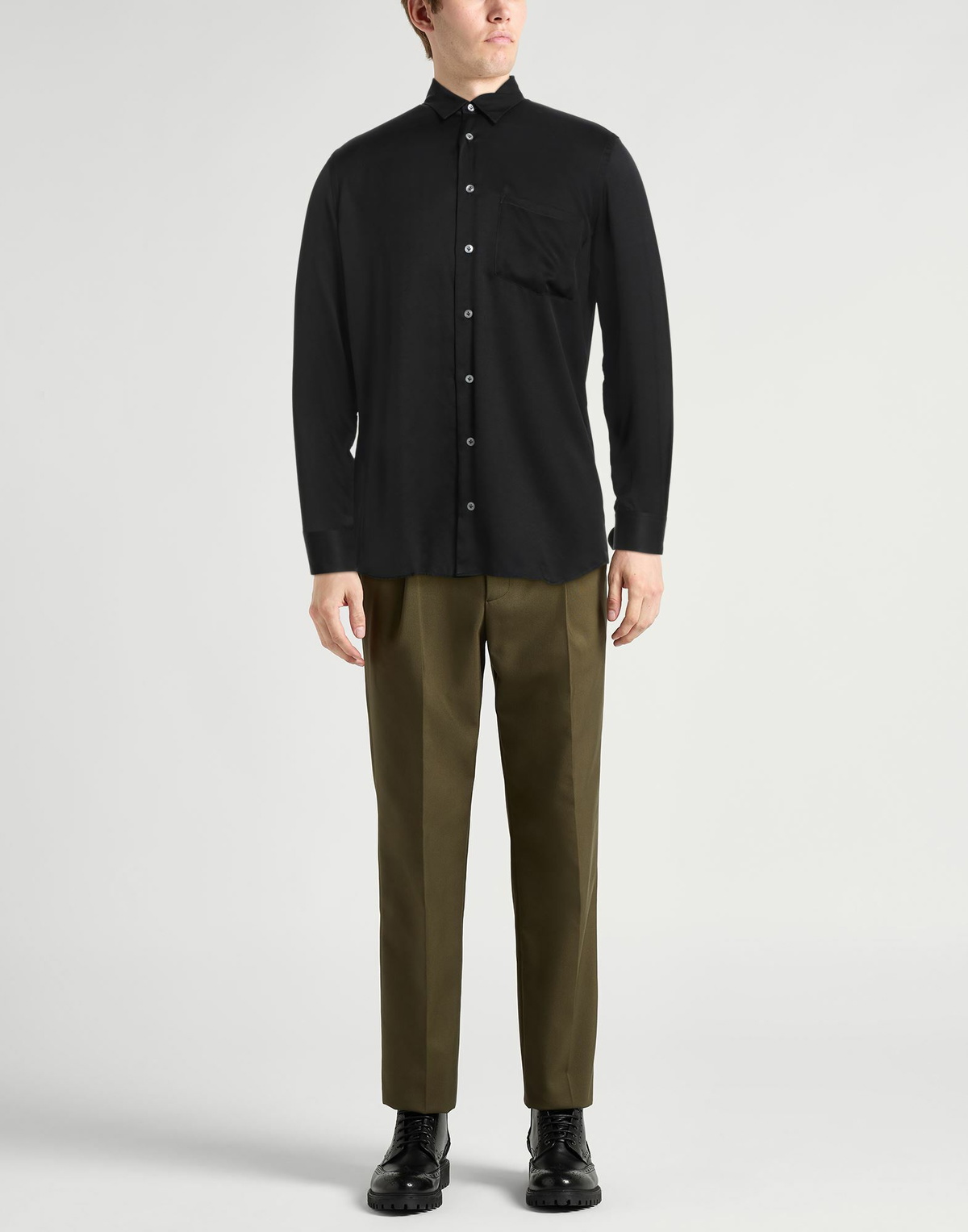 Lardini Mens Shirt in Black