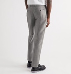 ALEXANDER MCQUEEN - Wool and Mohair-Blend Suit Trousers - Gray