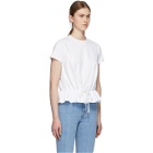 Moncler White Ruffle T-Shirt