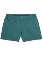 Incotex - Slim-Fit Mid-Length Swim Shorts - Green