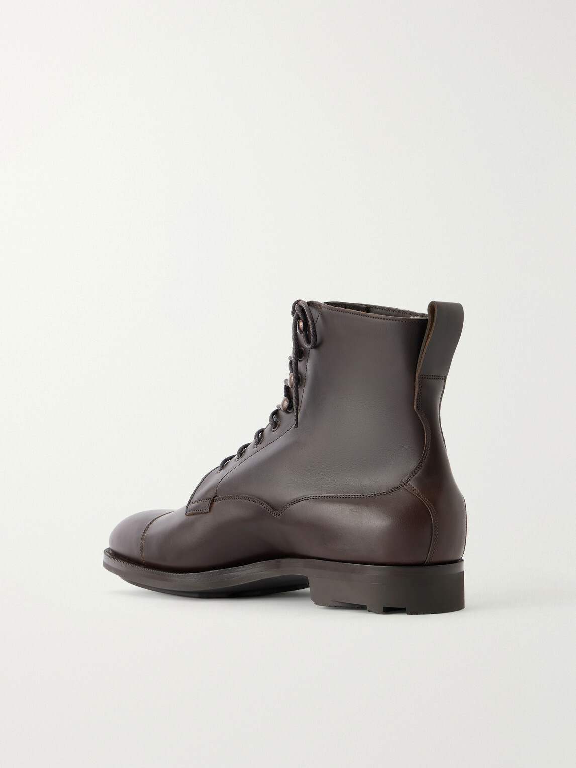 Edward Green - Galway Cap-Toe Leather Boots - Brown
