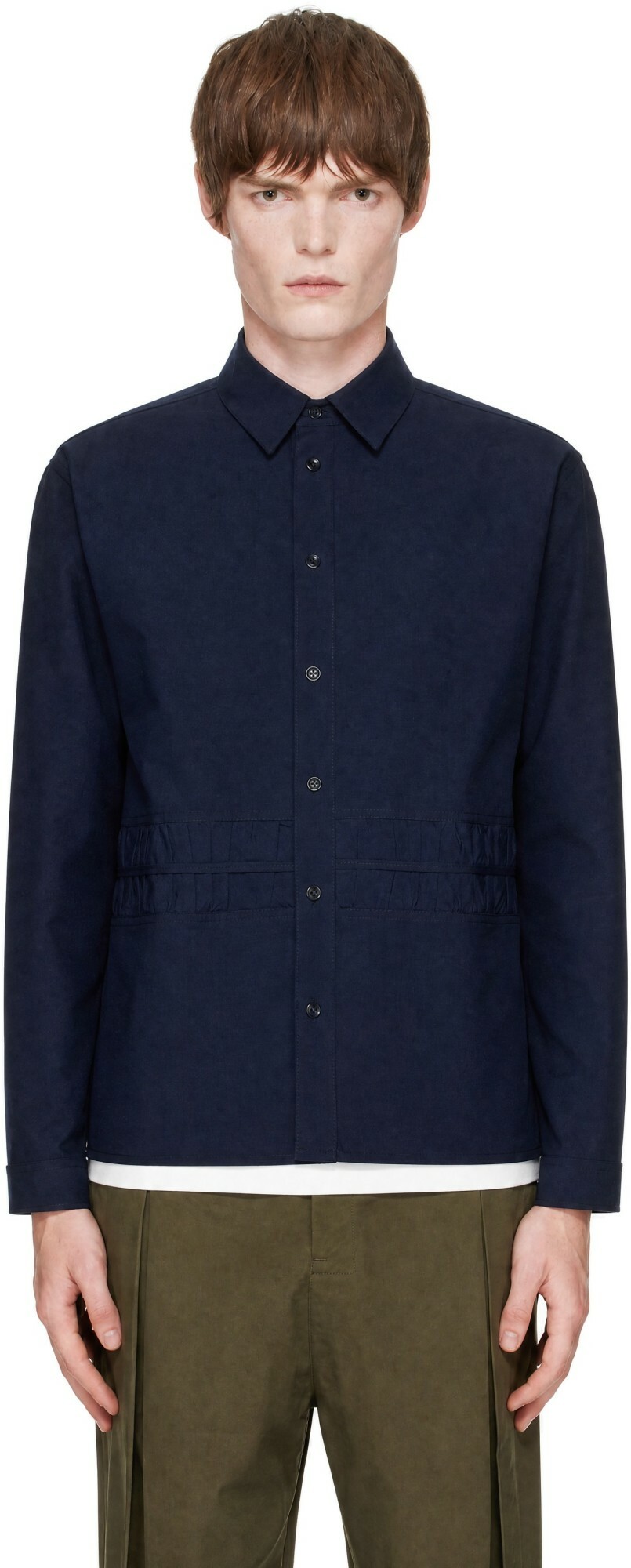 SAGE NATION Navy Fossil LS Shirt