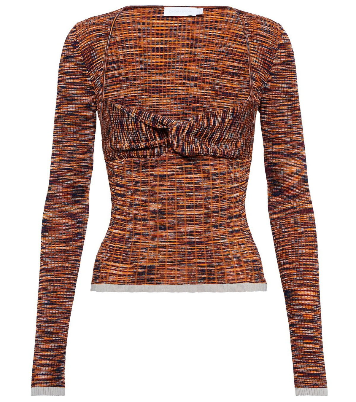 Simkhai - Vesna space-dyed ribbed-knit top Simkhai