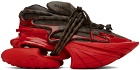 Balmain Brown & Red Unicorn Sneakers