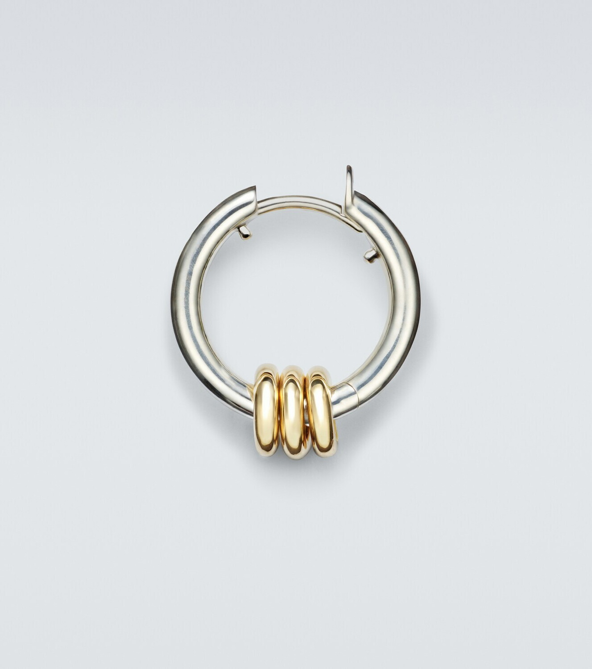 Spinelli Kilcollin Nevine Max sterling silver and 18kt gold single hoop earring