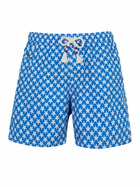 MC2 Saint Barth Man Lightweight Fabric Swim-shorts Lighting 70 With Seastars Print