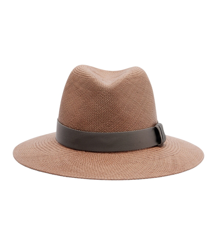 Photo: Brunello Cucinelli Straw fedora hat