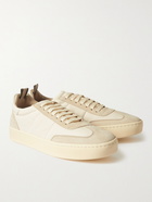 Officine Creative - Kombined Suede-Trimmed Leather Sneakers - White