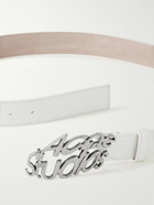 Acne Studios - 3cm Full-Grain Leather Belt - White