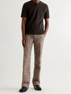 BOTTEGA VENETA - Slim-Fit Cotton-Blend Terry T-Shirt - Brown - XS