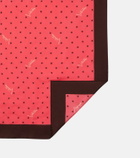 Valentino Printed silk twill scarf