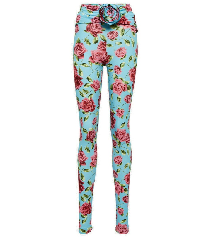 Photo: Magda Butrym Floral-appliqué printed leggings