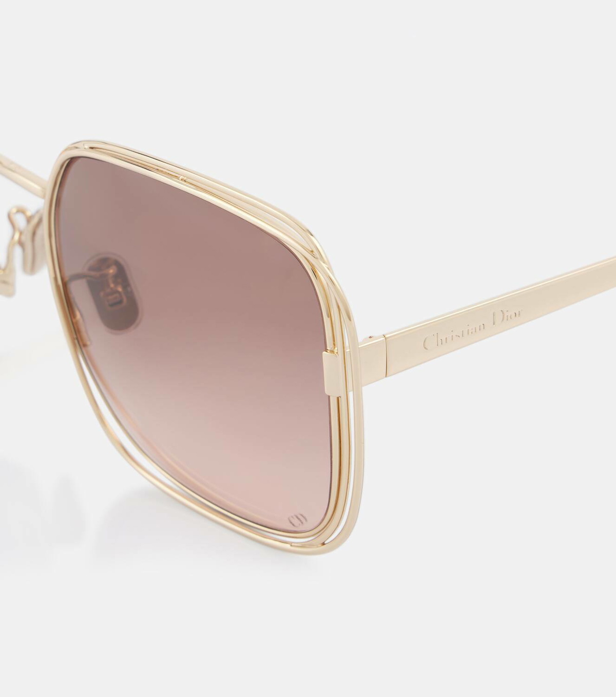 NEW DIOR SUNGLASSES DIORFILDIOR S1U D0AL WOMEN GOLD EYEWEAR DIOR Dior Everdior Sunglasses R1U Color D0F1 Shiny Rose Gold Size  main image 3