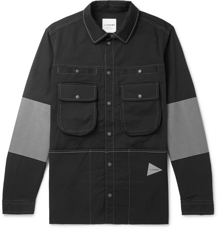 Photo: And Wander - Andover Reflective-Panelled CORDURA Shirt Jacket - Men - Black