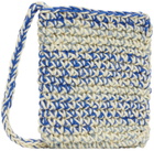 Nicholas Daley Off-White & Blue Crochet Bag