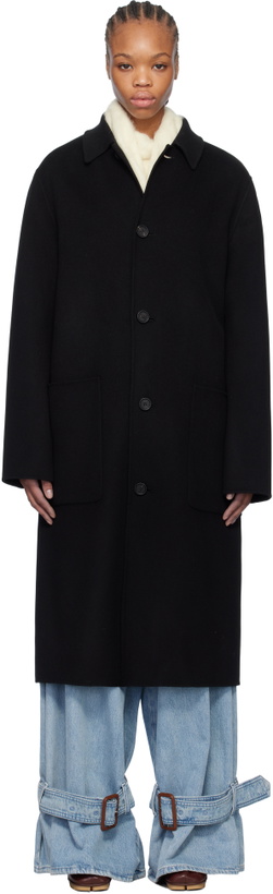 Photo: MACKAGE Black Beckett Handmade Wool Coat