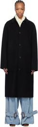 MACKAGE Black Beckett Handmade Wool Coat